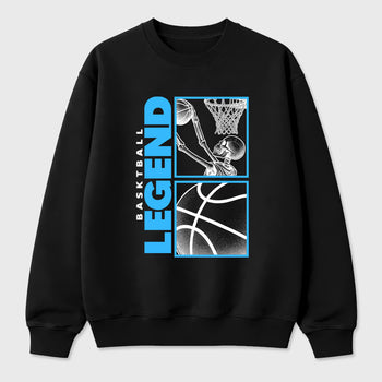 Best Sneakerfit Graphic Tee. Graphic Outfits. Sneaker Tees To Match Air Foamposite Pro University Blue Sneakers – Basketball Legend Tee Black 2