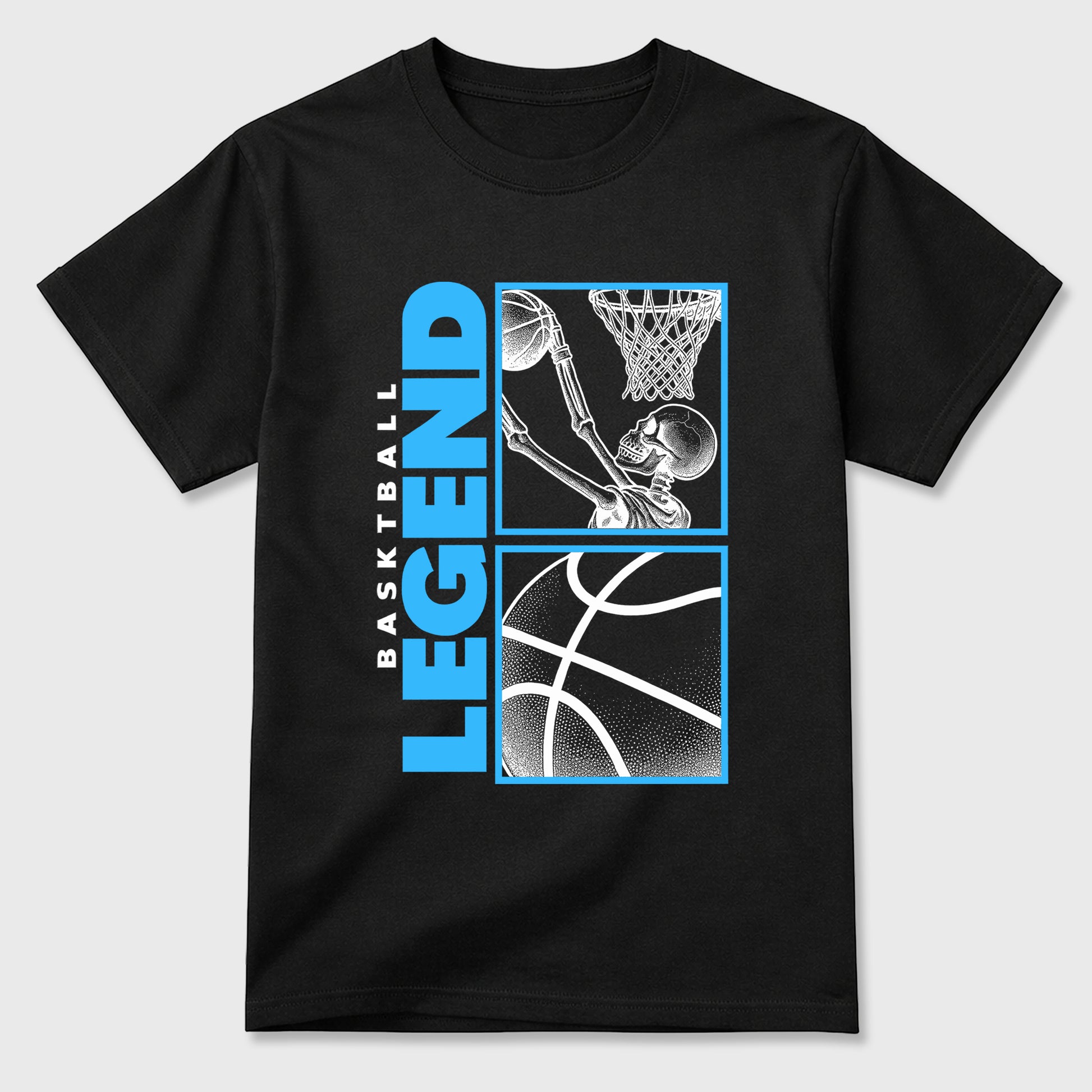 Best Sneakerfit Graphic Tee. Graphic Outfits. Sneaker Tees To Match Air Foamposite Pro University Blue Sneakers – Basketball Legend Tee Black 2