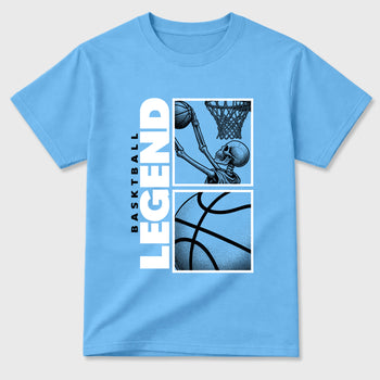 Best Sneakerfit Graphic Tee. Graphic Outfits. Sneaker Tees To Match Air Foamposite Pro University Blue Sneakers – Basketball Legend Tee Carolina Blue 2