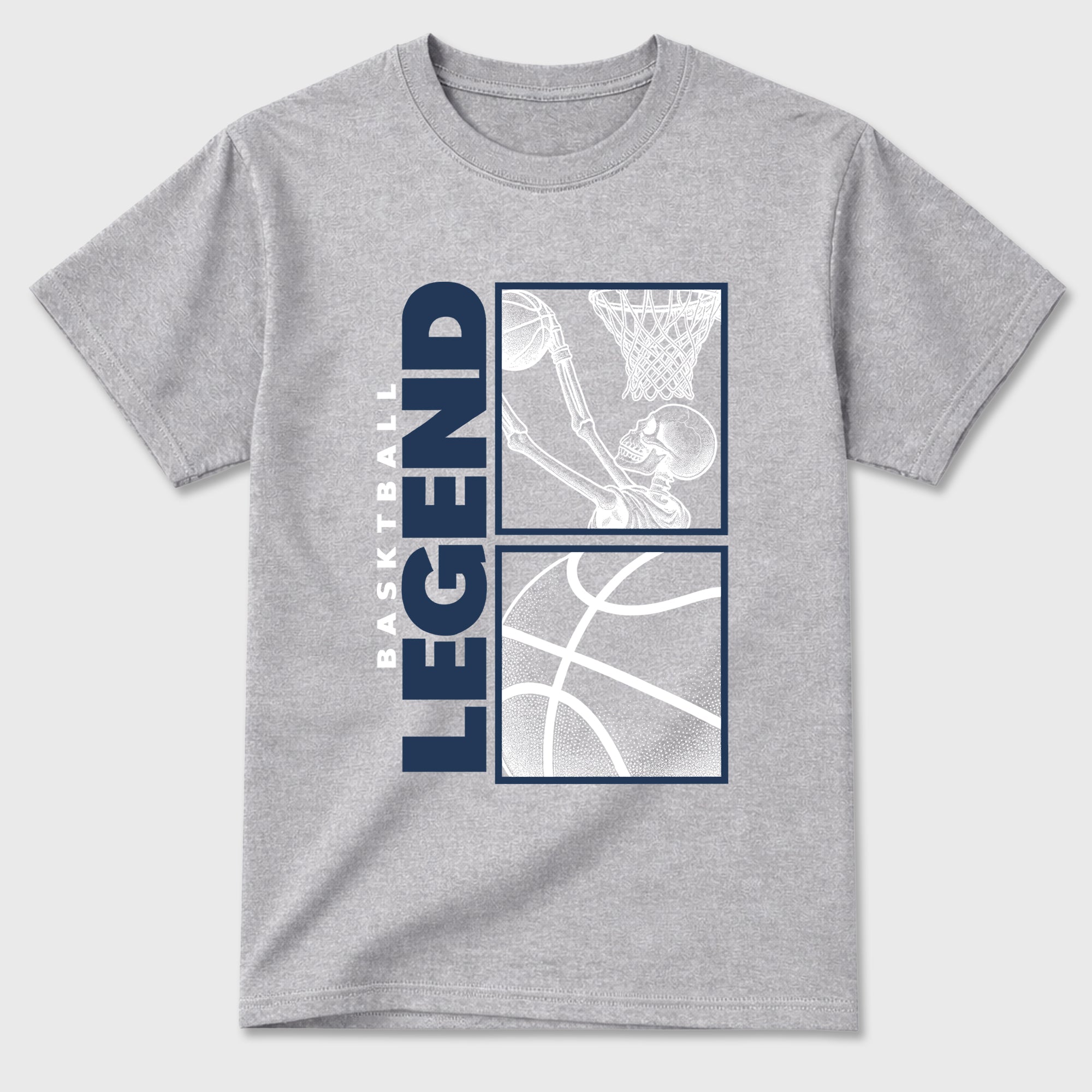 Basketball Legend Graphic T-Shirt featuring original streetwear artwork designed to match the Air Jordan 13 Flint. Heather Grey 2 Graphic T-Shirt.