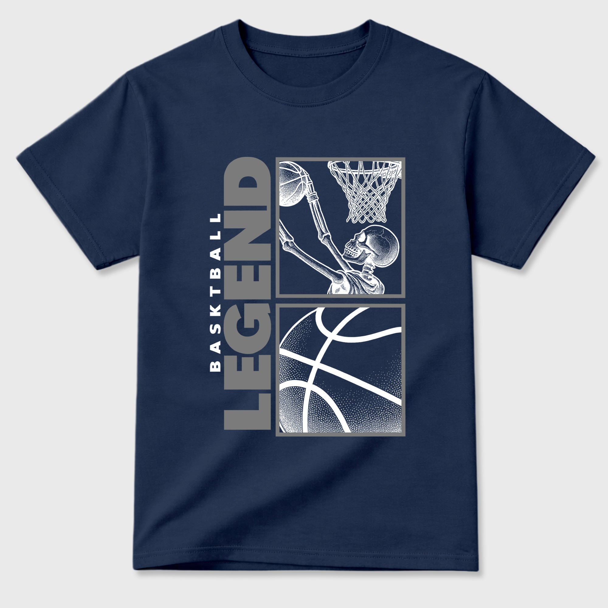 Basketball Legend Graphic T-Shirt featuring original streetwear artwork designed to match the Air Jordan 13 Flint. Navy 2 Graphic T-Shirt.