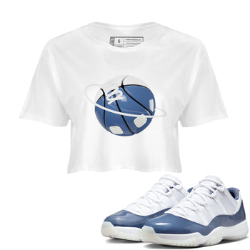 11s Diffused Blue Shirts To Match Jordans Basketball Planet sneaker match tees Air Jordan 11 Diffused Blue Tee SNRT Sneaker Release Tees unisex cotton White 1 Crop Shirts