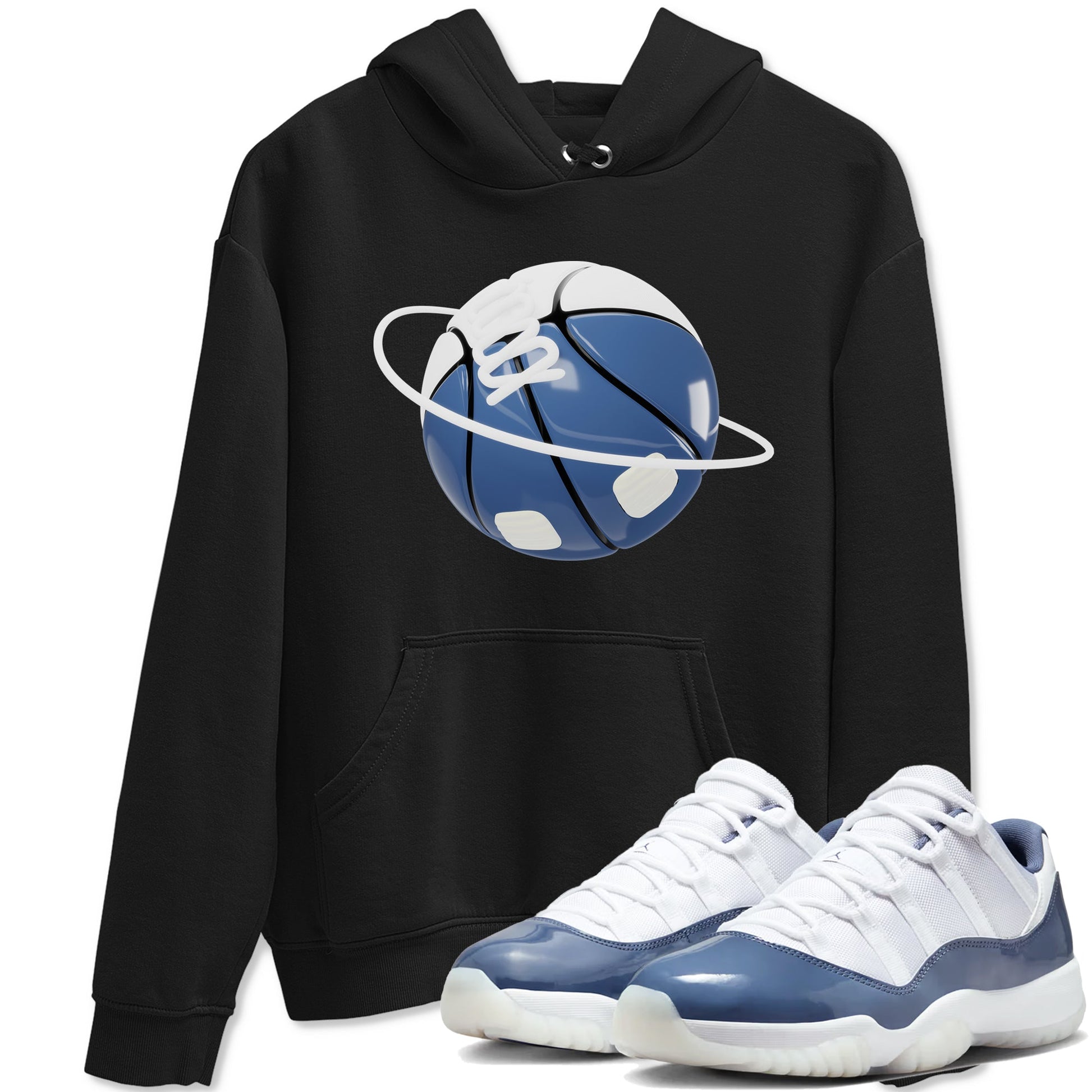 11s Diffused Blue Shirts To Match Jordans Basketball Planet sneaker match tees Air Jordan 11 Diffused Blue Tee SNRT Sneaker Release Tees unisex cotton Black 1 crew neck shirts