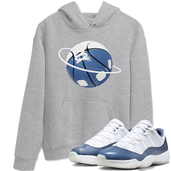 11s Diffused Blue Shirts To Match Jordans Basketball Planet sneaker match tees Air Jordan 11 Diffused Blue Tee SNRT Sneaker Release Tees unisex cotton Heather Grey 1 crew neck shirts