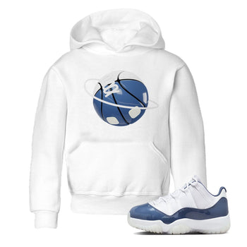 11s Diffused Blue Shirts To Match Jordans Basketball Planet sneaker match tees Air Jordan 11 Diffused Blue Tee SNRT Sneaker Release Tees Youth Baby White 1 crew neck shirts