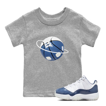 11s Diffused Blue Shirts To Match Jordans Basketball Planet sneaker match tees Air Jordan 11 Diffused Blue Tee SNRT Sneaker Release Tees Youth Baby Heather Grey 1 crew neck shirts