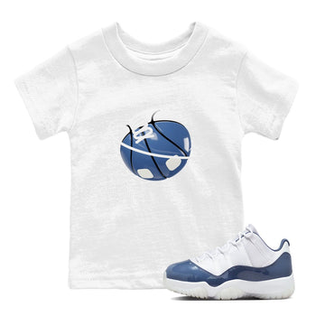 11s Diffused Blue Shirts To Match Jordans Basketball Planet sneaker match tees Air Jordan 11 Diffused Blue Tee SNRT Sneaker Release Tees Youth Baby White 1 crew neck shirts