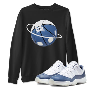 11s Diffused Blue Shirts To Match Jordans Basketball Planet sneaker match tees Air Jordan 11 Diffused Blue Tee SNRT Sneaker Release Tees unisex cotton Black 1 crew neck shirts