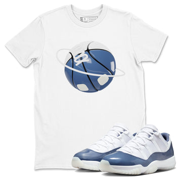 11s Diffused Blue Shirts To Match Jordans Basketball Planet sneaker match tees Air Jordan 11 Diffused Blue Tee SNRT Sneaker Release Tees unisex cotton White 1 crew neck shirts