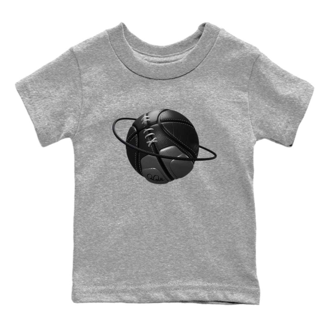 12s Black Wolf Grey shirts to match jordans Basketball Planet sneaker match tees Air Jordan 12 Barons match shoes to clothes SNRT Sneaker Tees Youth Baby Heather Grey 2 tee