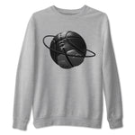 12s Black Wolf Grey shirts to match jordans Basketball Planet sneaker match tees Air Jordan 12 Barons match shoes to clothes SNRT Sneaker Tees unisex cotton Heather Grey 2 shirts