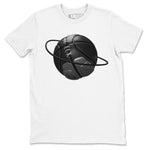 12s Black Wolf Grey shirts to match jordans Basketball Planet sneaker match tees Air Jordan 12 Barons match shoes to clothes SNRT Sneaker Tees unisex cotton White 2 shirts