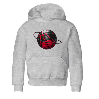 12s Flu Game shirts to match jordans Basketball Planet sneaker match tees Air Jordan 12 Retro Flu Game match shoes to clothes SNRT Sneaker Tees Youth Baby Heather Grey 2 tee