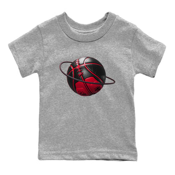 12s Flu Game shirts to match jordans Basketball Planet sneaker match tees Air Jordan 12 Retro Flu Game match shoes to clothes SNRT Sneaker Tees Youth Baby Heather Grey 2 tee