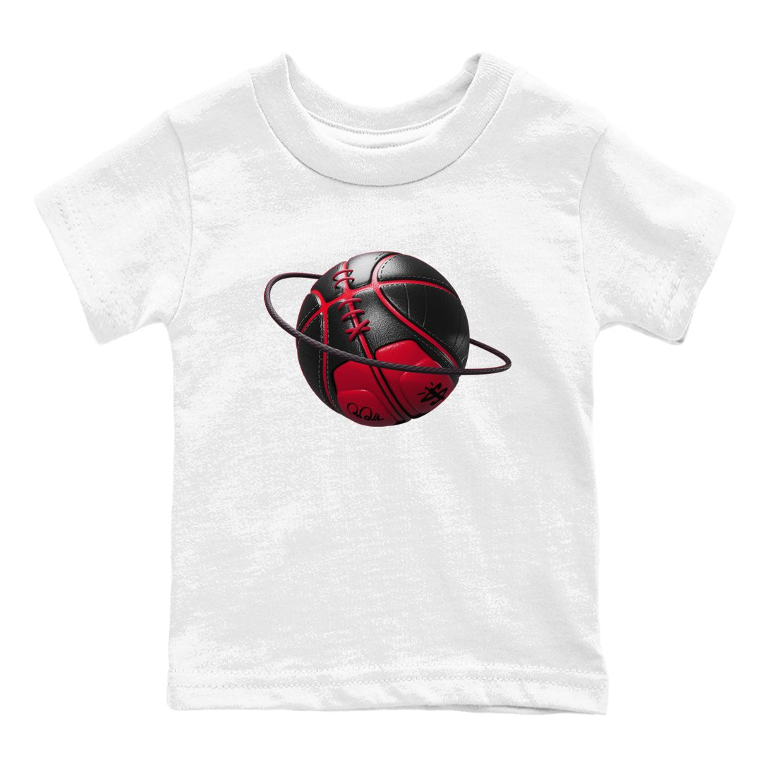 12s Flu Game shirts to match jordans Basketball Planet sneaker match tees Air Jordan 12 Retro Flu Game match shoes to clothes SNRT Sneaker Tees Youth Baby White 2 tee