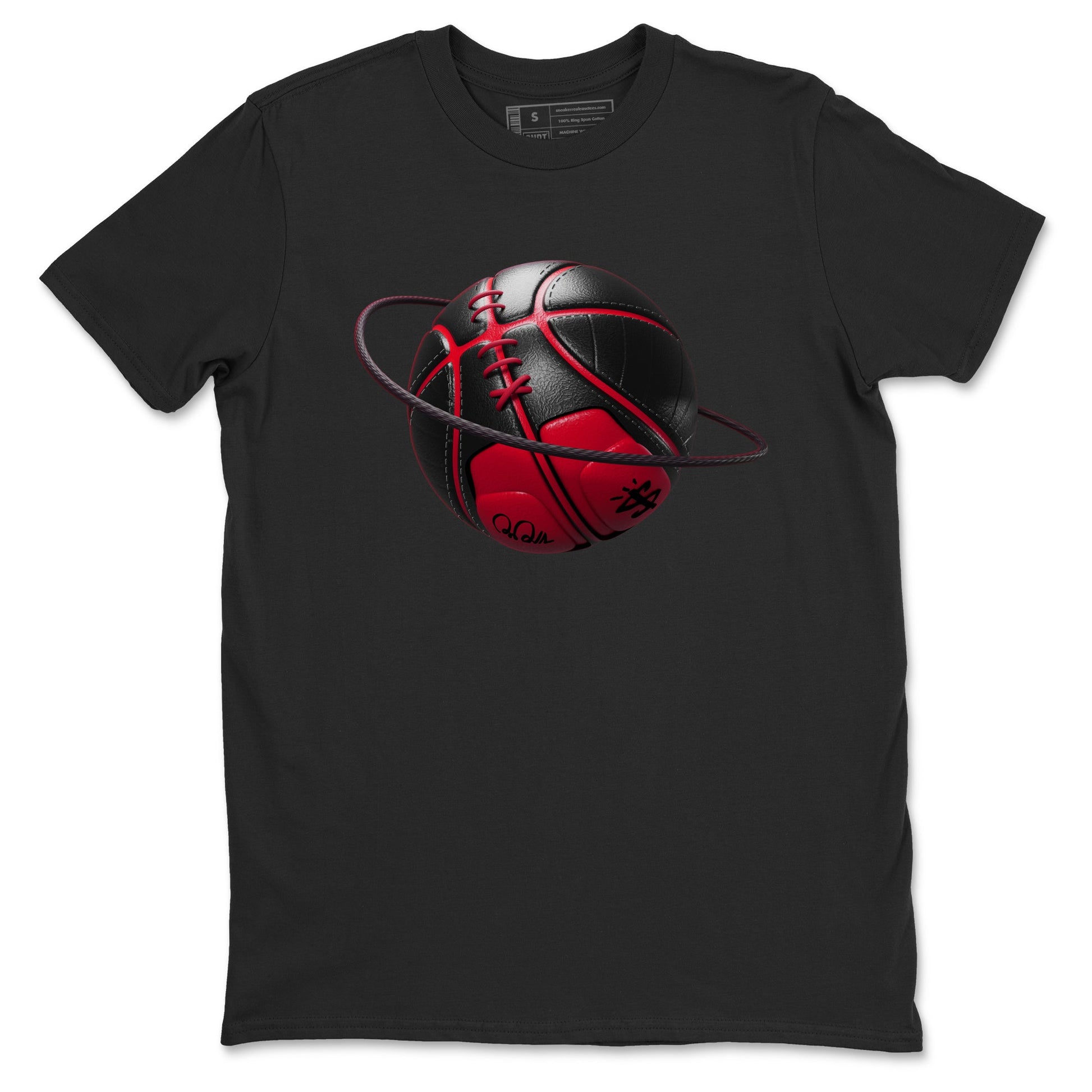 12s Flu Game shirts to match jordans Basketball Planet sneaker match tees Air Jordan 12 Retro Flu Game match shoes to clothes SNRT Sneaker Tees unisex cotton Black 2 shirts