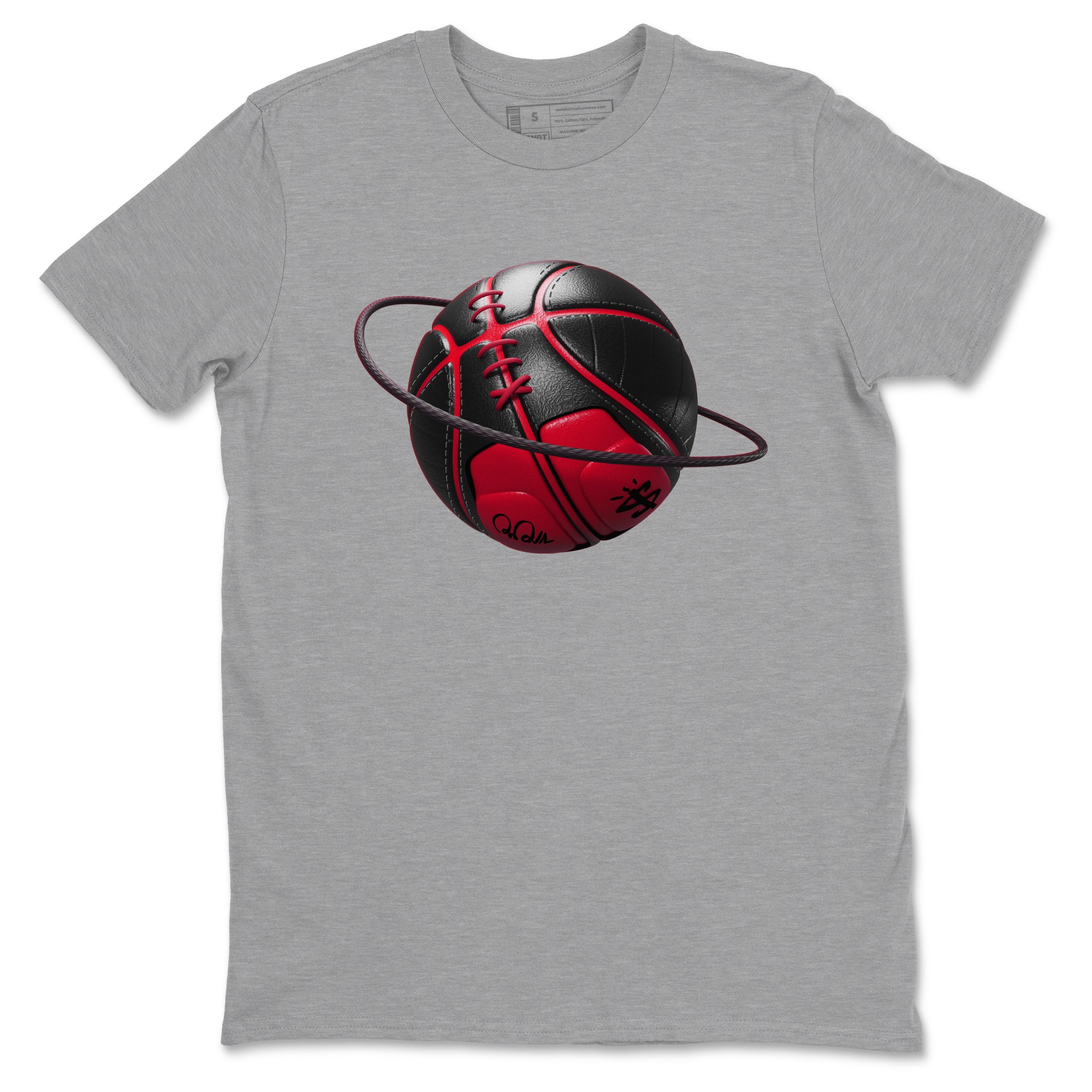 12s Flu Game shirts to match jordans Basketball Planet sneaker match tees Air Jordan 12 Retro Flu Game match shoes to clothes SNRT Sneaker Tees unisex cotton Heather Grey 2 shirts