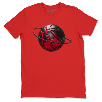 12s Flu Game shirts to match jordans Basketball Planet sneaker match tees Air Jordan 12 Retro Flu Game match shoes to clothes SNRT Sneaker Tees unisex cotton Red 2 shirts