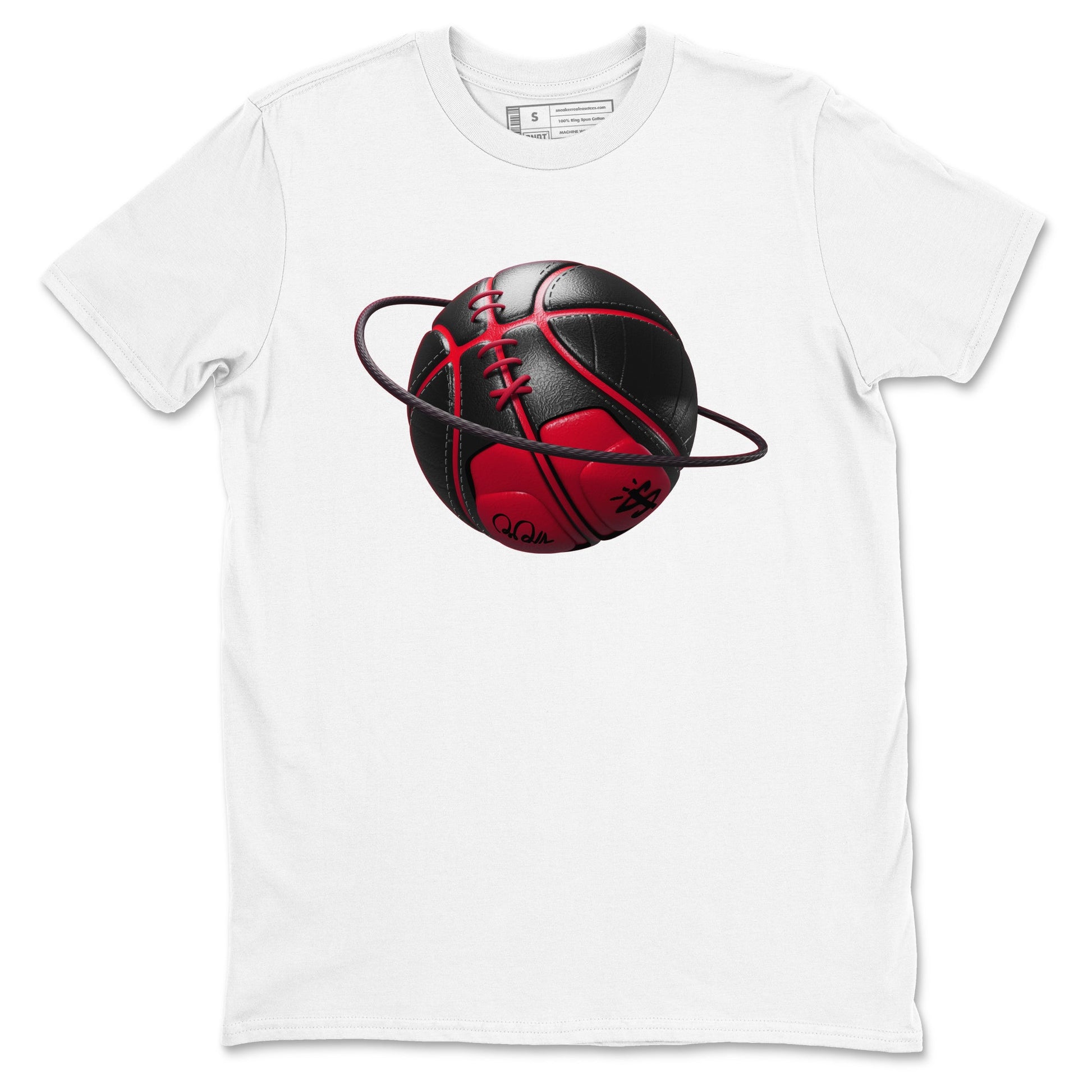 12s Flu Game shirts to match jordans Basketball Planet sneaker match tees Air Jordan 12 Retro Flu Game match shoes to clothes SNRT Sneaker Tees unisex cotton White 2 shirts