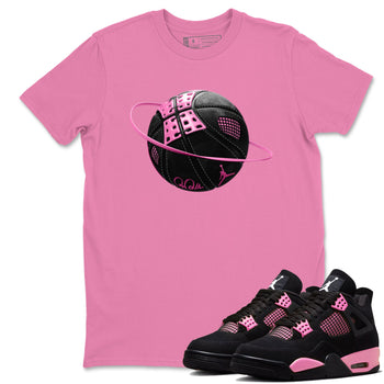 Perfect Valentine's Day Gifts graphic tee  – Sneaker Tees To Match Air Jordan 4 Pink Thunder – Basketball Planet Tee Bubble Gum 1
