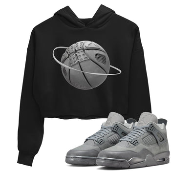 4s Wet Cement shirts to match jordans Basketball Planet sneaker match tees Air Jordan 4 SE Wet Cement SNRT Sneaker Release Tees unisex cotton Black 1 Crop Shirts