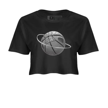 4s Wet Cement shirts to match jordans Basketball Planet sneaker match tees Air Jordan 4 SE Wet Cement SNRT Sneaker Release Tees unisex cotton Black 2 Crop Shirts