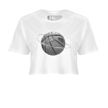 4s Wet Cement shirts to match jordans Basketball Planet sneaker match tees Air Jordan 4 SE Wet Cement SNRT Sneaker Release Tees unisex cotton White 2 Crop Shirts