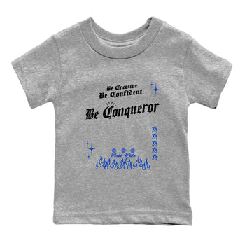 Foams One Royal shirts to match jordans Be Conqueror sneaker match tees Air Foamposite One Royal match shoes to clothes SNRT Sneaker Tees Youth Baby Heather Grey 2 tee
