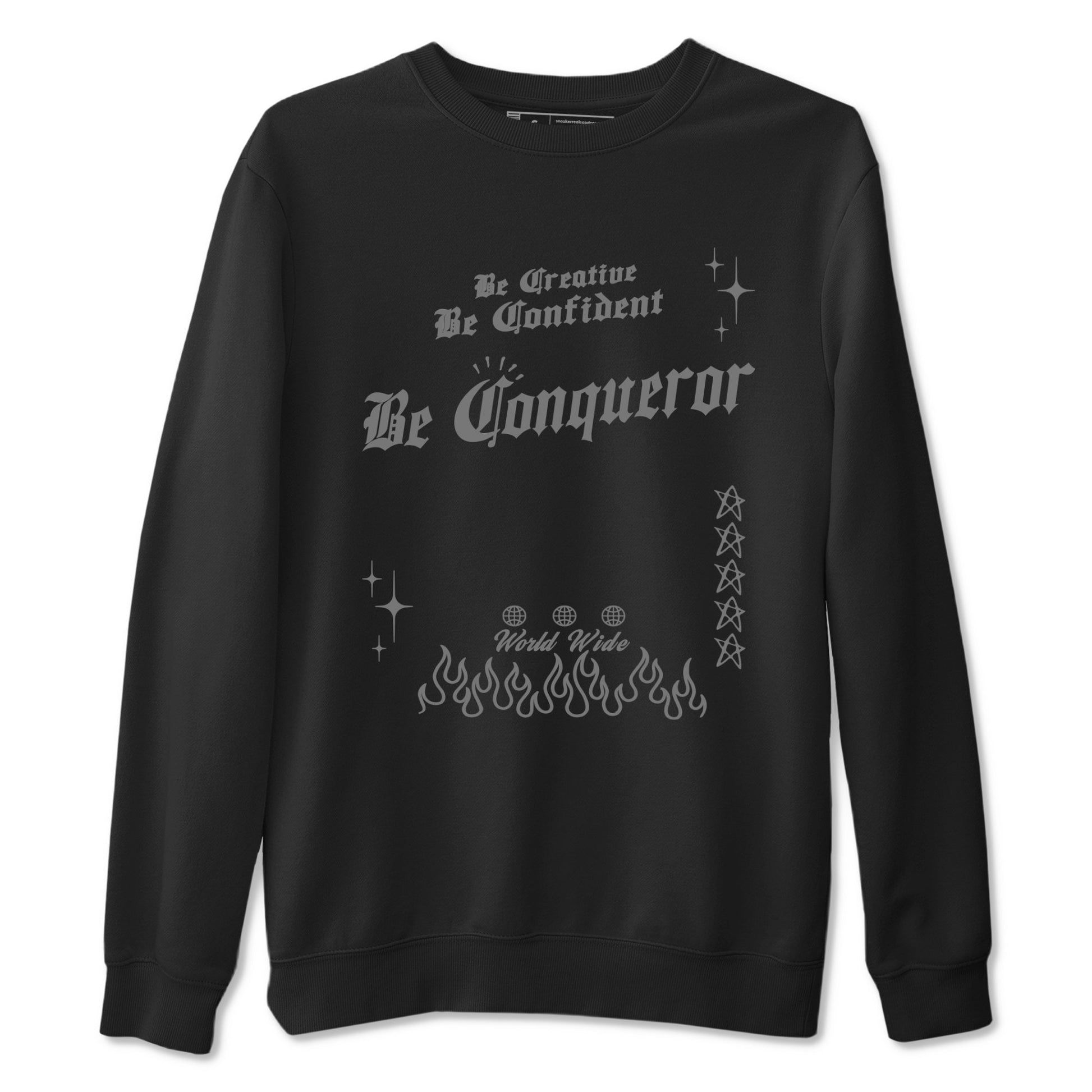 12s Black Wolf Grey shirts to match jordans Be Conqueror sneaker match tees 12s Barons match shoes to clothes SNRT Sneaker Tees unisex cotton Black 2 shirts