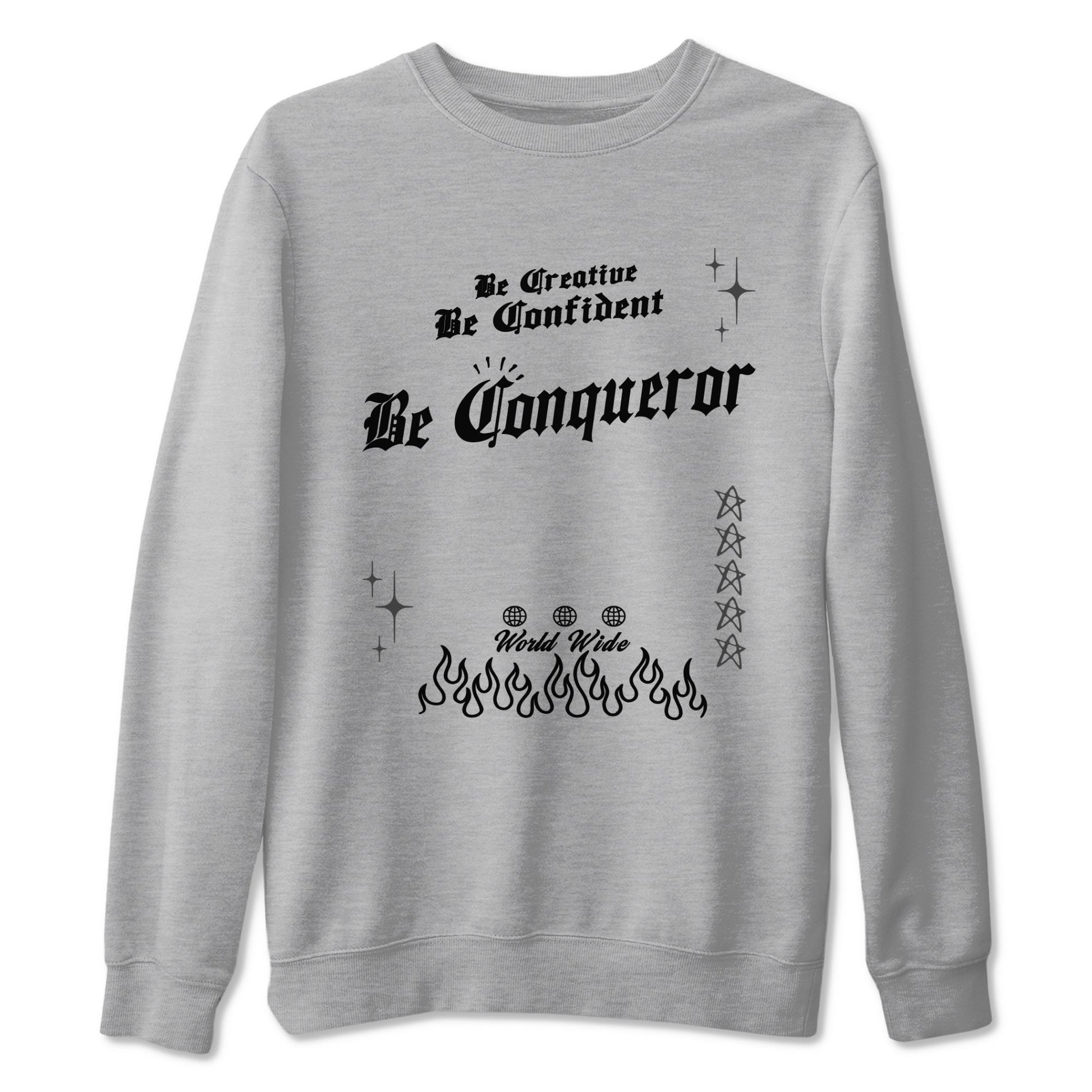 12s Black Wolf Grey shirts to match jordans Be Conqueror sneaker match tees 12s Barons match shoes to clothes SNRT Sneaker Tees unisex cotton Heather Grey 2 shirts
