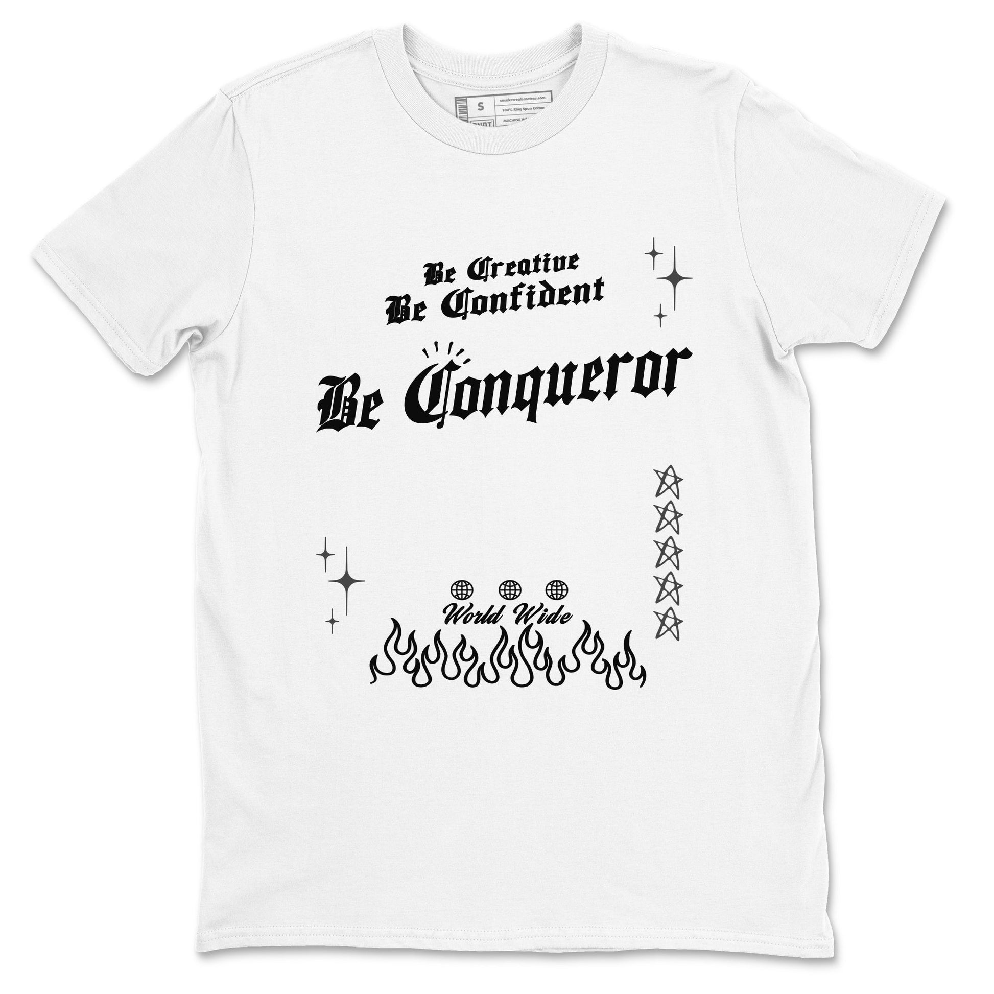 12s Black Wolf Grey shirts to match jordans Be Conqueror sneaker match tees 12s Barons match shoes to clothes SNRT Sneaker Tees unisex cotton White 2 shirts