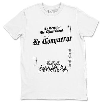 12s Black Wolf Grey shirts to match jordans Be Conqueror sneaker match tees 12s Barons match shoes to clothes SNRT Sneaker Tees unisex cotton White 2 shirts