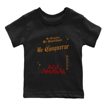 5s Archaeo Brown shirts to match jordans Be Conqueror sneaker match tees Air Jordan 5 Archaeo Brown match shoes to clothes SNRT Sneaker Tees Youth Baby Black 2 tee