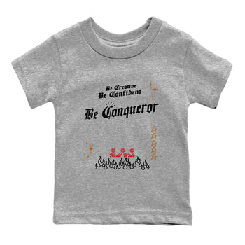 5s Archaeo Brown shirts to match jordans Be Conqueror sneaker match tees Air Jordan 5 Archaeo Brown match shoes to clothes SNRT Sneaker Tees Youth Baby Heather Grey 2 tee