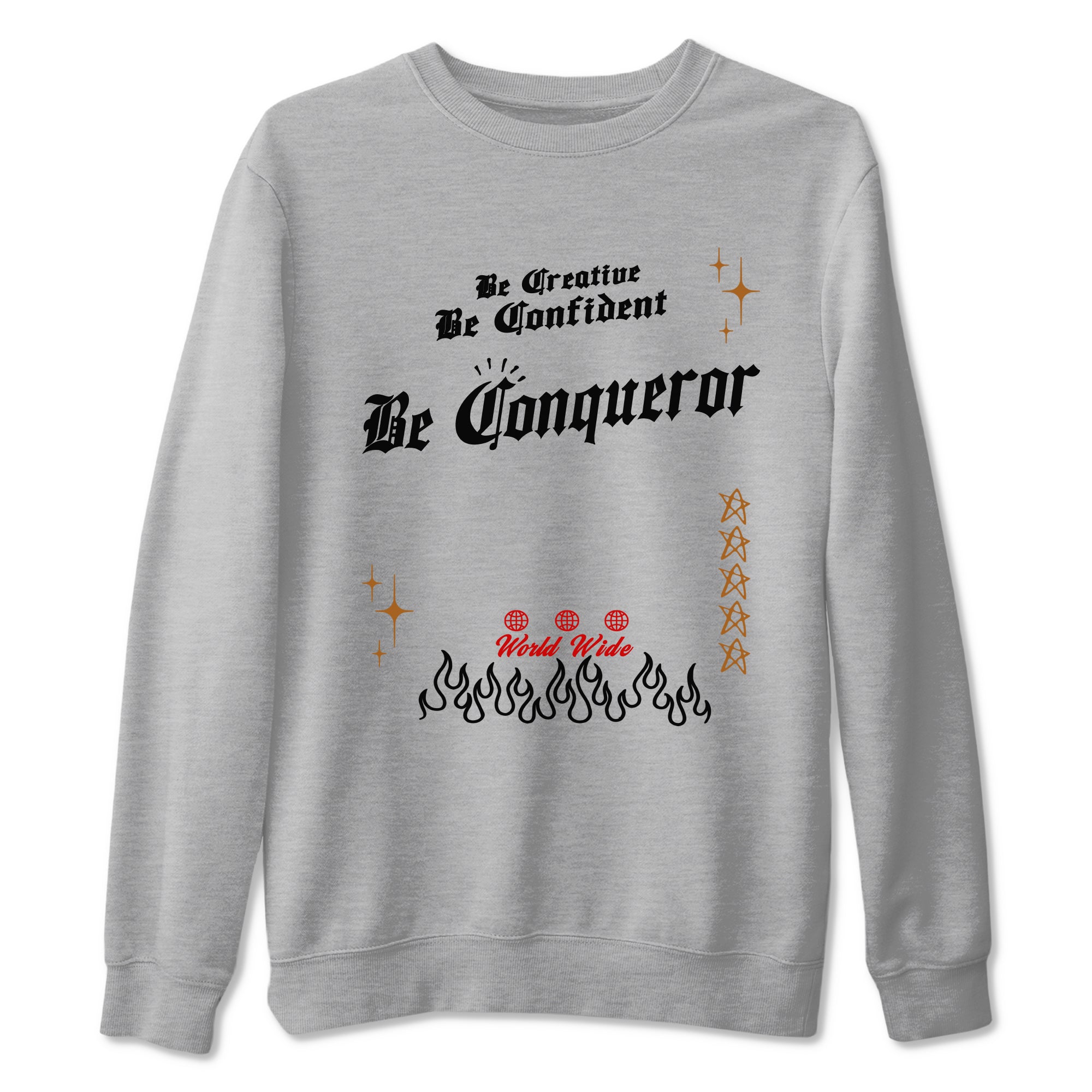 5s Archaeo Brown shirts to match jordans Be Conqueror sneaker match tees Air Jordan 5 Archaeo Brown match shoes to clothes SNRT Sneaker Tees unisex cotton Heather Grey 2 shirts