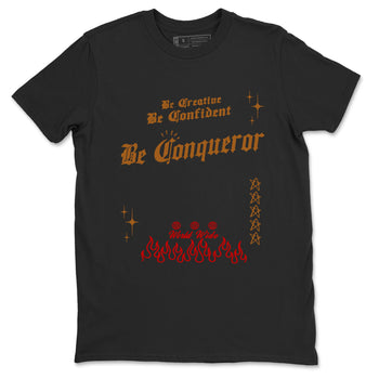 5s Archaeo Brown shirts to match jordans Be Conqueror sneaker match tees Air Jordan 5 Archaeo Brown match shoes to clothes SNRT Sneaker Tees unisex cotton Black 2 shirts