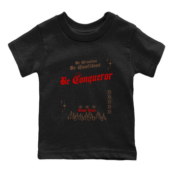 9s Olive shirts to match jordans Be Conqueror sneaker match tees Air Jordan 9 Olive match shoes to clothes SNRT Sneaker Tees Youth Baby Black 2 tee