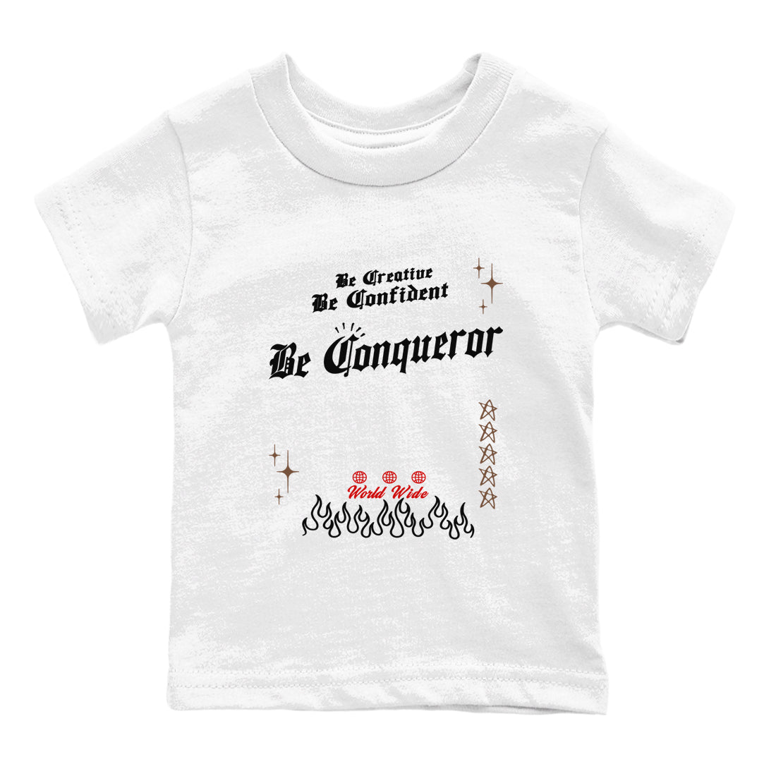 9s Olive shirts to match jordans Be Conqueror sneaker match tees Air Jordan 9 Olive match shoes to clothes SNRT Sneaker Tees Youth Baby White 2 tee