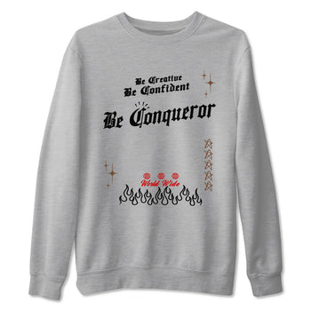 9s Olive shirts to match jordans Be Conqueror sneaker match tees Air Jordan 9 Olive match shoes to clothes SNRT Sneaker Tees unisex cotton Heather Grey 2 shirts
