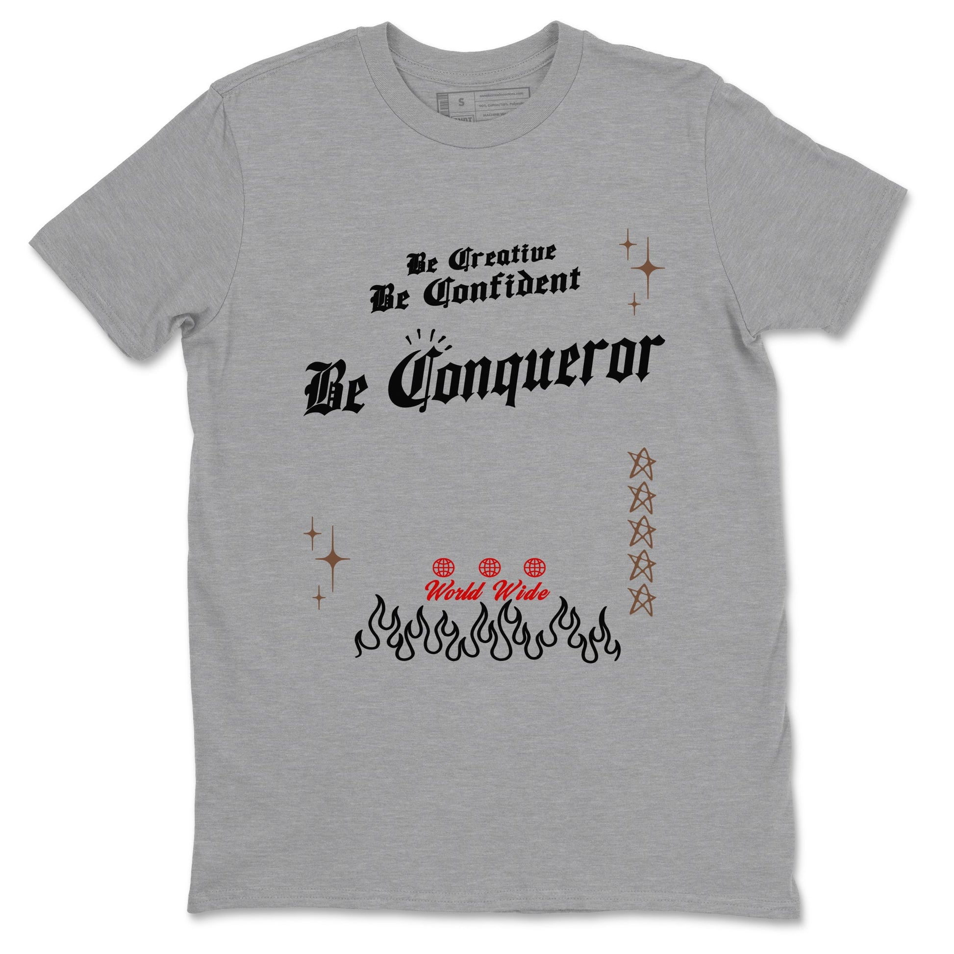 9s Olive shirts to match jordans Be Conqueror sneaker match tees Air Jordan 9 Olive match shoes to clothes SNRT Sneaker Tees unisex cotton Heather Grey 2 shirts