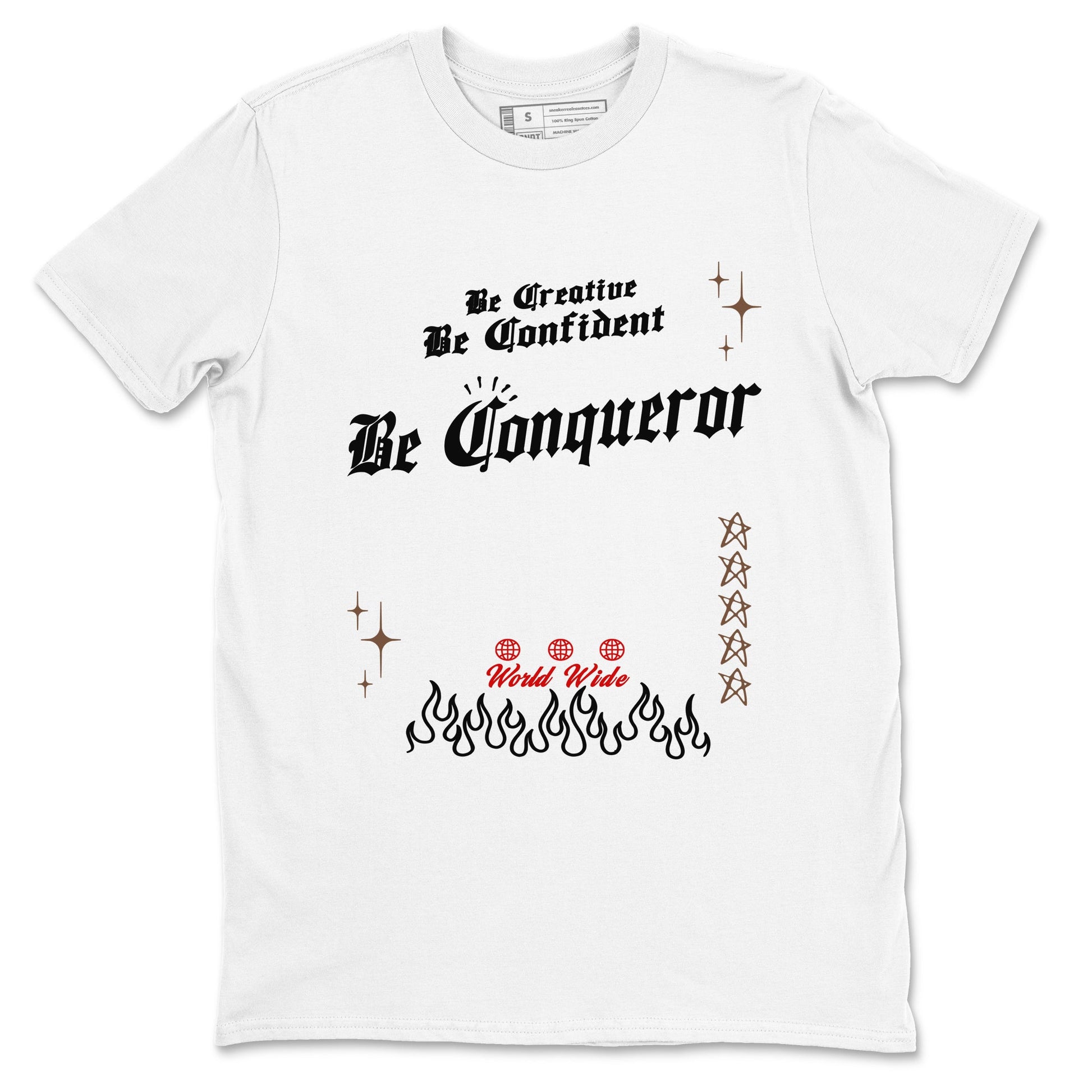 9s Olive shirts to match jordans Be Conqueror sneaker match tees Air Jordan 9 Olive match shoes to clothes SNRT Sneaker Tees unisex cotton White 2 shirts