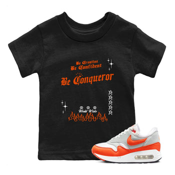 Air Max 1 OG '86 'Summit White and Cosmic Clay shirts to match jordans Be Conqueror sneaker match tees Air Max 1 Cosmic Clay match shoes to clothes SNRT Sneaker Tees Youth Baby Black 1 tee