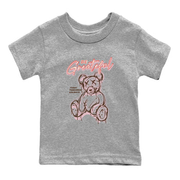 Dunk Cacao Wow And Pink Foam shirts to match jordans Be Grateful sneaker match tees Dunk Cacao Wow And Pink Foam SNRT Sneaker Release Tees Youth Baby Heather Grey 2 crew neck shirts