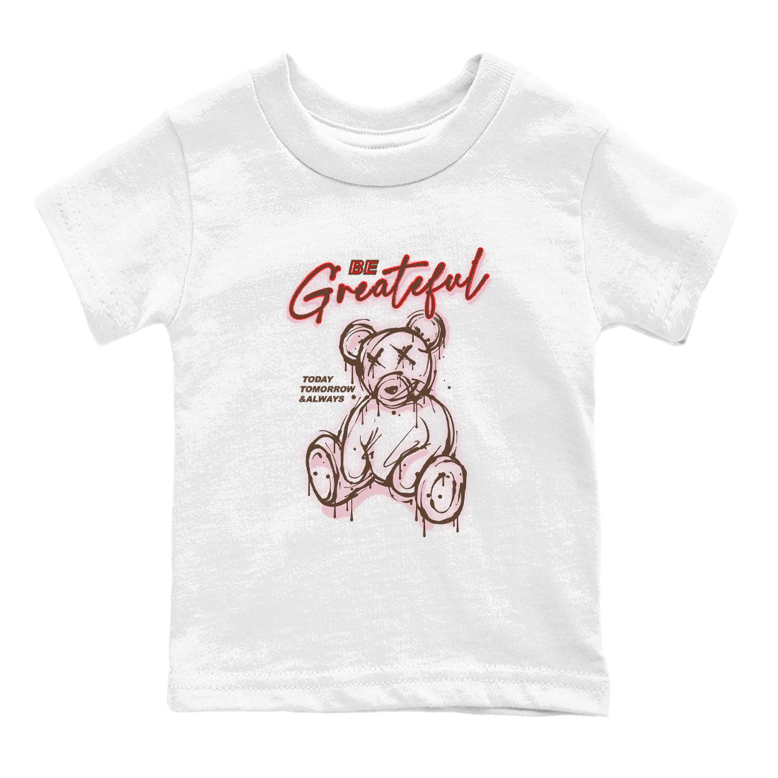 Dunk Cacao Wow And Pink Foam shirts to match jordans Be Grateful sneaker match tees Dunk Cacao Wow And Pink Foam SNRT Sneaker Release Tees Youth Baby White 2 crew neck shirts