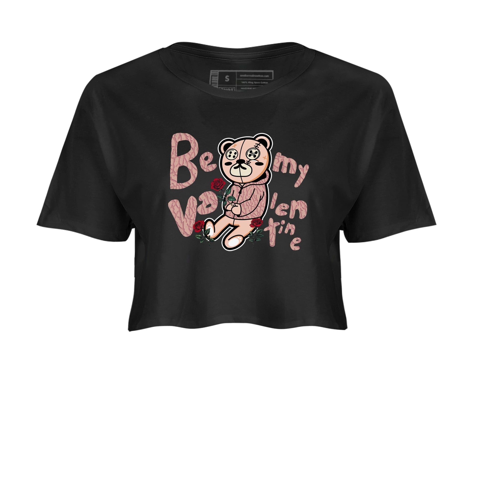 3s Valentines Day shirts to match jordans Be My Valentine best t shirts to wear with jordans Air Jordan 3 Valentines Day match shoes to clothes SNRT Sneaker Tees unisex cotton Black 2 crop tee