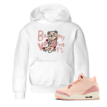 3s Valentines Day shirts to match jordans Be My Valentine best t shirts to wear with jordans Air Jordan 3 Valentines Day match shoes to clothes SNRT Sneaker Tees Youth Baby White 1 tee