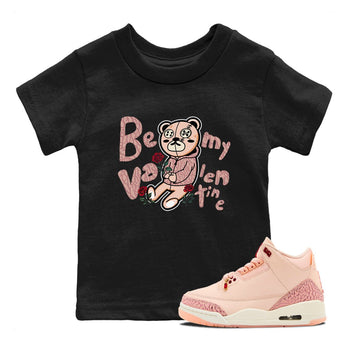 3s Valentines Day shirts to match jordans Be My Valentine best t shirts to wear with jordans Air Jordan 3 Valentines Day match shoes to clothes SNRT Sneaker Tees Youth Baby Black 1 tee