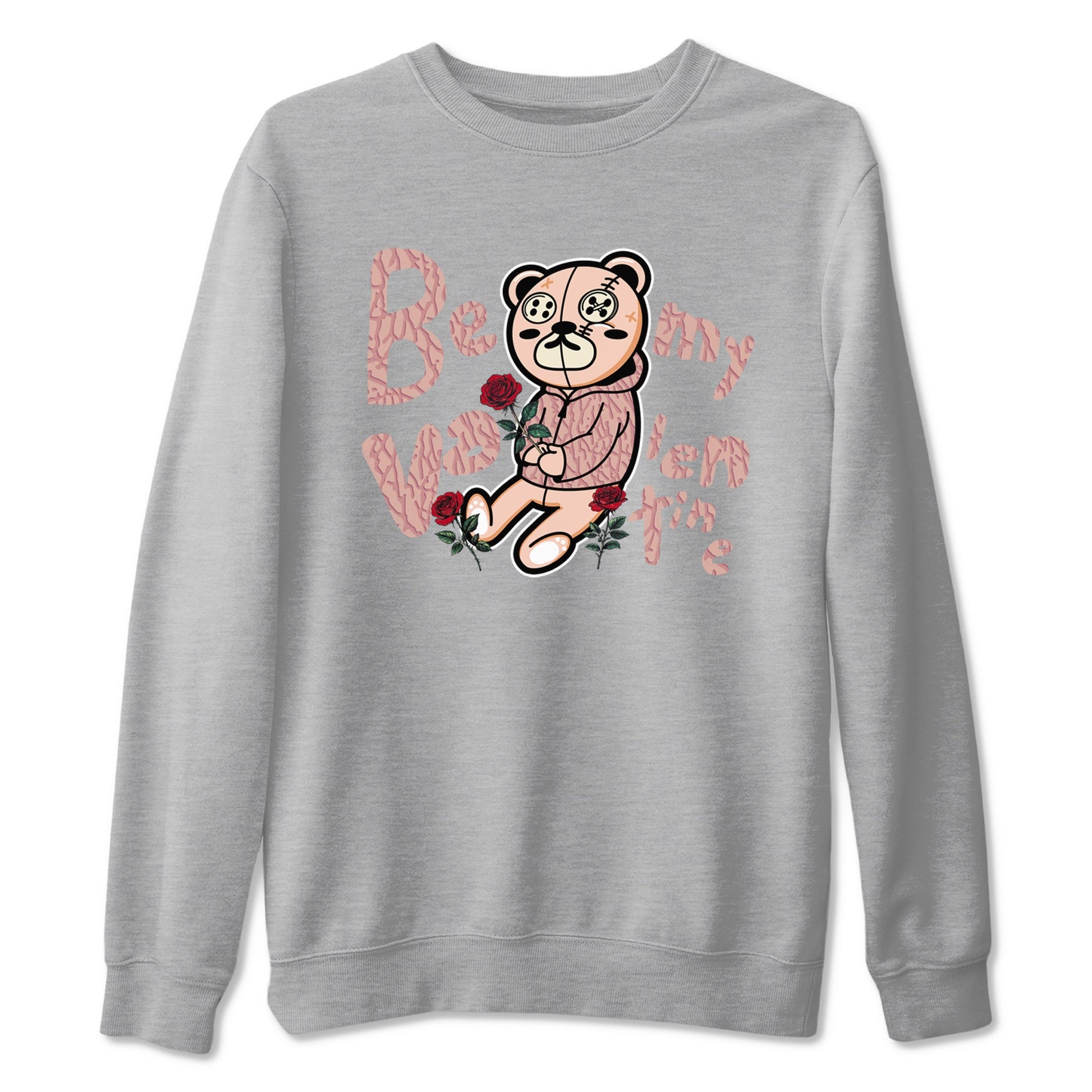 3s Valentines Day shirts to match jordans Be My Valentine best t shirts to wear with jordans Air Jordan 3 Valentines Day match shoes to clothes SNRT Sneaker Tees unisex cotton Heather Grey 2 shirts