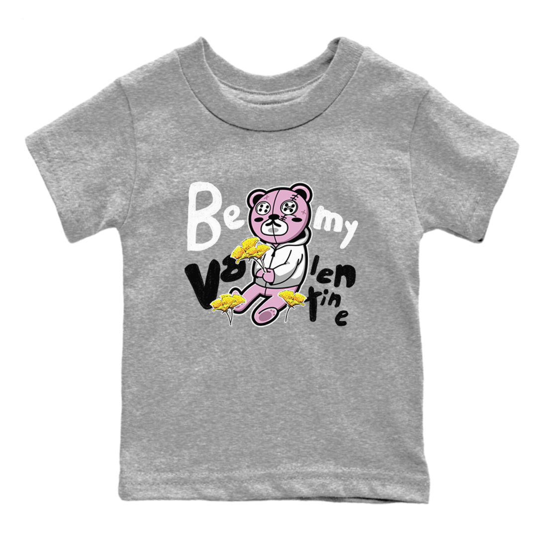 4s Retro Orchid shirts to match jordans Be my Valentine sneaker match tees Air Jordan 4 WMNS Orchid match shoes to clothes SNRT Sneaker Tees Youth Baby Heather Grey 2 tee