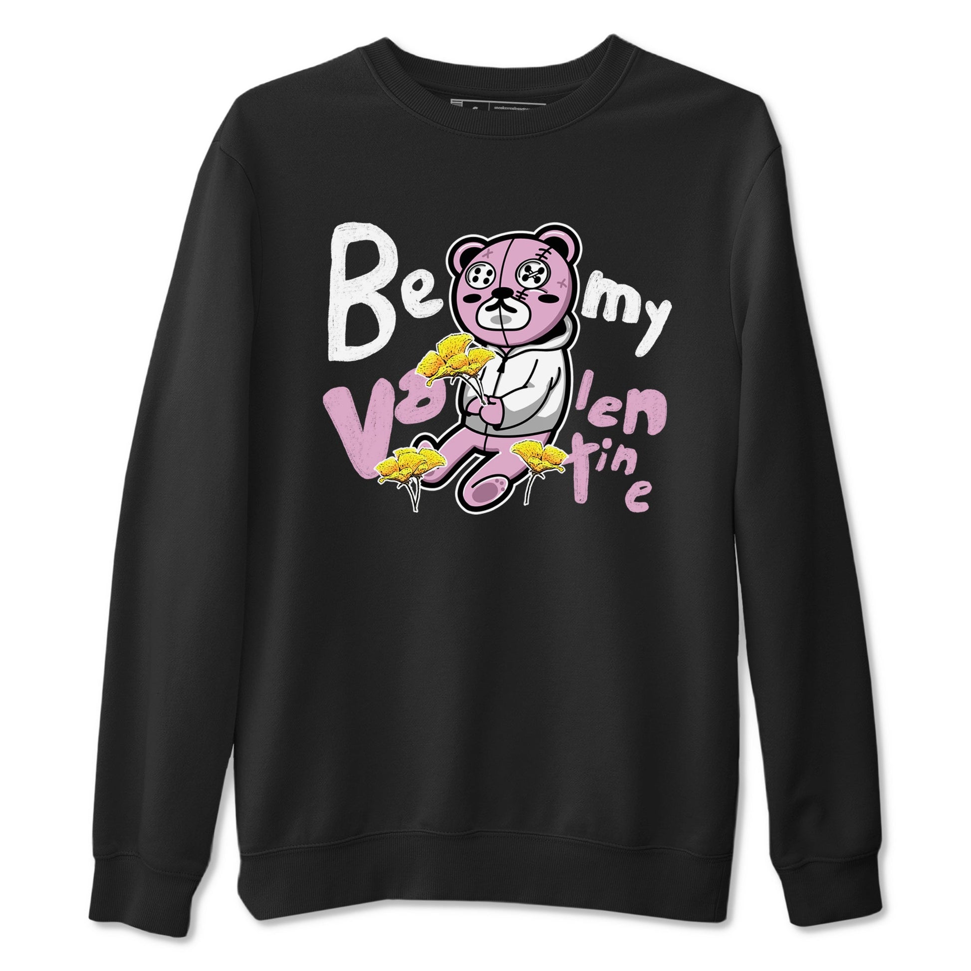 4s Retro Orchid shirts to match jordans Be my Valentine sneaker match tees Air Jordan 4 WMNS Orchid match shoes to clothes SNRT Sneaker Tees unisex cotton Black 2 shirts